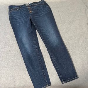 J. Crew 9” Toothpick Jeans Size 32 Button Fly Preppy Minimalist Capsule